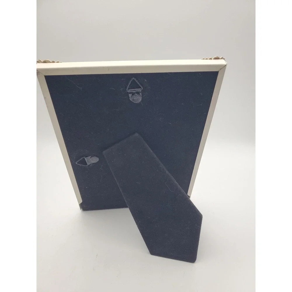 Vintage Intercraft White Metal Ornate Photo Frame